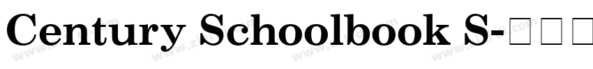 Century Schoolbook S字体转换
